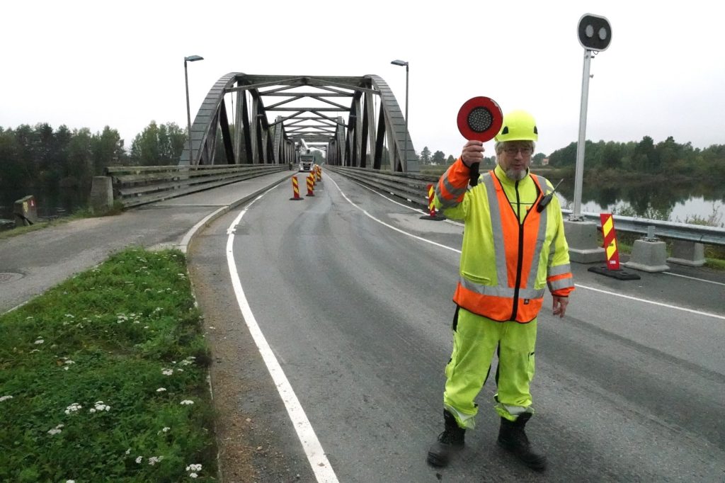 Trafikkdirigering under monteringen